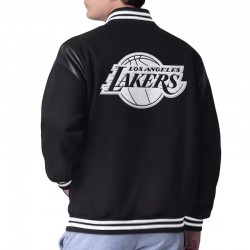 LA Lakers Clutch Hitter Black Varsity Jacket LA Lakers Clutch Hitter Black Varsity Jacket