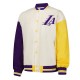 LA Lakers Color Block Bomber Full-Snap Jacket LA Lakers Color Block Bomber Full-Snap Jacket