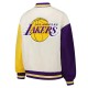 LA Lakers Color Block Bomber Full-Snap Jacket LA Lakers Color Block Bomber Full-Snap Jacket