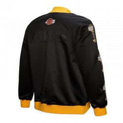 LA Lakers OG 3.0 Lightweight Black Satin Jacket  LA Lakers OG 3.0 Lightweight Black Satin Jacket