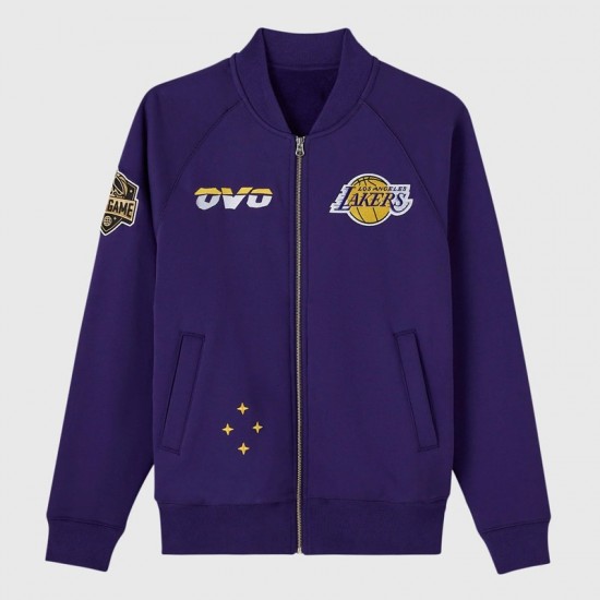 LA Lakers Purple Fleece Jacket – Owl Edition
