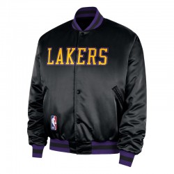 LA Lakers Remix Courtside Black Bomber Jacket