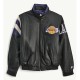 LA Lakers Retro Full Zip Leather Jacket LA Lakers Retro Full Zip Leather Jacket