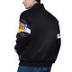 LA Lakers Triple Option Varsity Full-Snap Satin Jacket