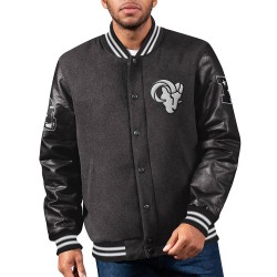 LA Rams First Rounder Black Varsity Jacket LA Rams First Rounder Black Varsity Jacket