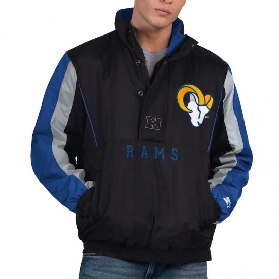 LA Rams Thursday Night Gridiron Half-Zip Jacket LA Rams Thursday Night Gridiron Half-Zip Jacket