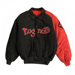 Lansing Lugnuts 1990s Black and Orange Jacket