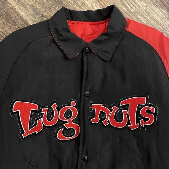 Lansing Lugnuts 1990s Black and Orange Jacket