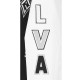 Las Vegas Aces Classic Chenille Black and White Varsity Jacket Las Vegas Aces Classic Chenille Black and White Varsity Jacket