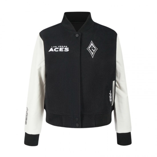 Las Vegas Aces Essentials Classic Varsity Jacket Las Vegas Aces Essentials Classic Varsity Jacket
