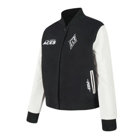 Las Vegas Aces Essentials Classic Varsity Jacket Las Vegas Aces Essentials Classic Varsity Jacket
