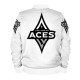 Las Vegas Aces White Bomber Satin Jacket Las Vegas Aces White Bomber Satin Jacket