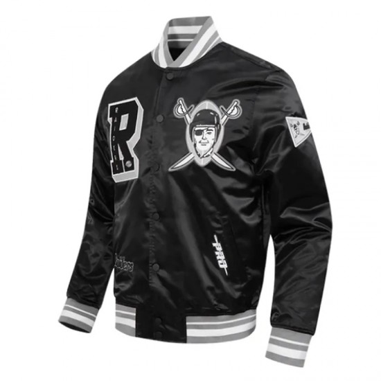 Las Vegas Raiders Best of Classic Rib Satin Jacket