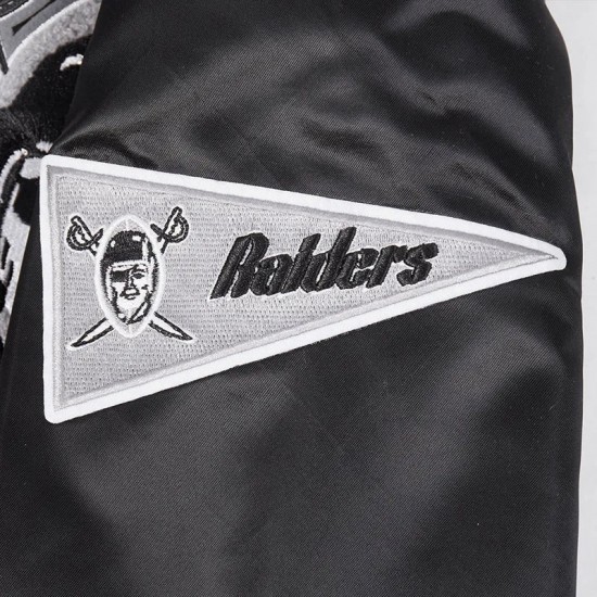 Las Vegas Raiders Best of Classic Rib Satin Jacket