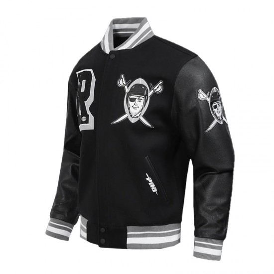Las Vegas Raiders Best of Classic Rib Varsity Jacket