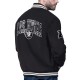 Las Vegas Raiders Blackout Corduroy Varsity Jacket