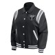 Las Vegas Raiders Lightweight Black Varsity Satin Jacket Las Vegas Raiders Lightweight Black Varsity Satin Jacket