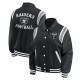 Las Vegas Raiders Lightweight Black Varsity Satin Jacket Las Vegas Raiders Lightweight Black Varsity Satin Jacket
