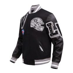 Las Vegas Raiders Mashup Classic Rib Varsity Jacket
