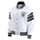 Las Vegas Raiders Snap Front White Fleece Jacket