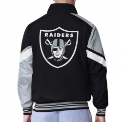Las Vegas Raiders Strong Arm Black Full-Zip Jacket Las Vegas Raiders Strong Arm Black Full-Zip Jacket