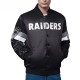 Las Vegas Raiders Triple Option Varsity Satin Jacket