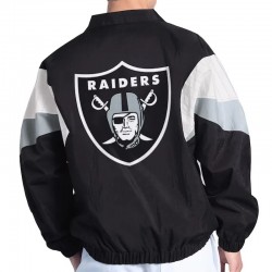 Las Vegas Raiders Yard Line Black Full-Zip Jacket Las Vegas Raiders Yard Line Black Full-Zip Jacket
