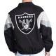Las Vegas Raiders Yard Line Black Full-Zip Jacket Las Vegas Raiders Yard Line Black Full-Zip Jacket