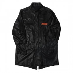 Leather Vlone Friends Black Coat Leather Vlone Friends Black Coat