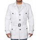 Legion Oliver Bird White Genuine Leather Jacket Legion Oliver Bird White Genuine Leather Jacket
