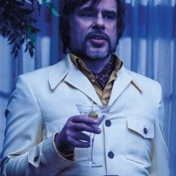 Legion Oliver Bird White Genuine Leather Jacket  Legion Oliver Bird White Genuine Leather Jacket