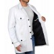 Legion Oliver Bird White Genuine Leather Jacket Legion Oliver Bird White Genuine Leather Jacket