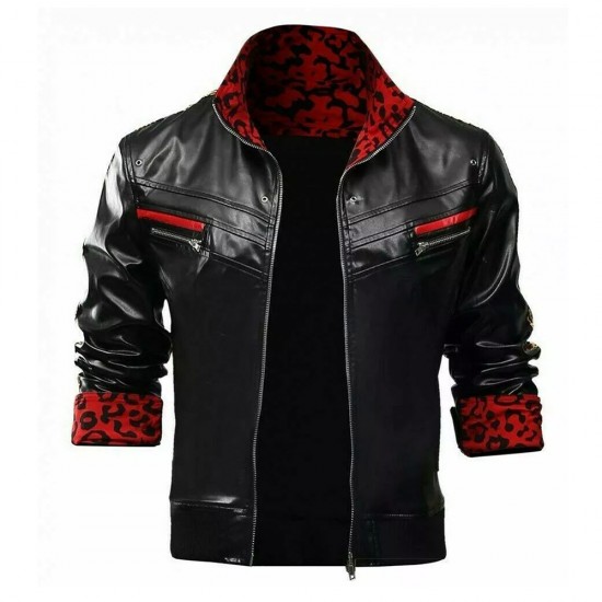 Leslie Kyle Final Fantasy VII Remake Leather Jacket Leslie Kyle Final Fantasy VII Remake Leather Jacket