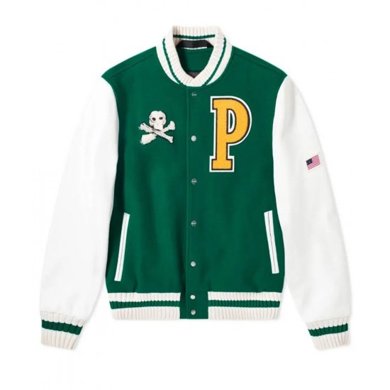 Letterman Men’s Palm Angels Teddy Bear Jacket Letterman Men’s Palm Angels Teddy Bear Jacket