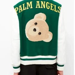 Letterman Men’s Palm Angels Teddy Bear Jacket Letterman Men’s Palm Angels Teddy Bear Jacket