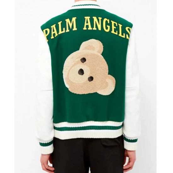 Letterman Men’s Palm Angels Teddy Bear Jacket Letterman Men’s Palm Angels Teddy Bear Jacket