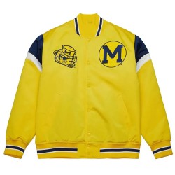 Letterman University Of Michigan Heavyweight Yellow Jacket Letterman University Of Michigan Heavyweight Yellow Jacket