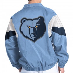 Light Blue Full-Zip Memphis Grizzlies Yard Line Jacket