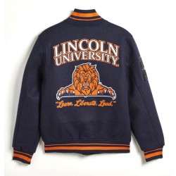 Lincoln University Exclusive Navy Varsity Wool Jacket Lincoln University Exclusive Navy Varsity Wool Jacket