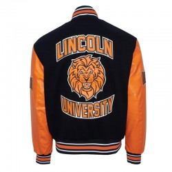 Lincoln University (PA) Black and Orange Varsity Jacket
