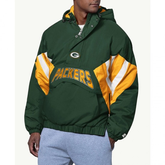 Line Up Breakaway Green Bay Packers Pullover Jacket Line Up Breakaway Green Bay Packers Pullover Jacket