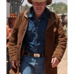 Longmire-sheriff Walt Robert Taylor Longmire Suede Leather Coat Jacket