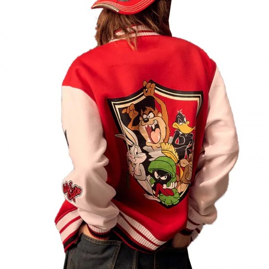Looney Tunes Red Varsity Jacket