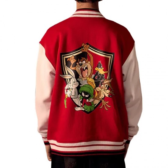 Looney Tunes Red Varsity Jacket