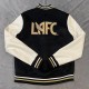 Los Angeles FC Black and White Letterman Jacket Los Angeles FC Black and White Letterman Jacket