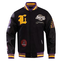 Los Angeles Lakers Prep Varsity Jacket Los Angeles Lakers Prep Varsity Jacket