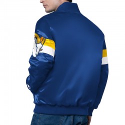 Los Angeles Rams Triple Option Varsity Satin Jacket