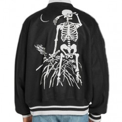 Lost Daze Good Boy Skeleton Bomber Jacket Lost Daze Good Boy Skeleton Bomber Jacket