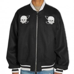 Lost Daze Good Boy Skeleton Bomber Jacket Lost Daze Good Boy Skeleton Bomber Jacket