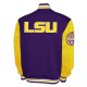 LSU Tigers Fleece Purple and Gold Varsity Jacket LSU Tigers Fleece Purple and Gold Varsity Jacket
